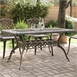 vidaXL Cast Aluminum Large Garden Dining Table in Bronze
