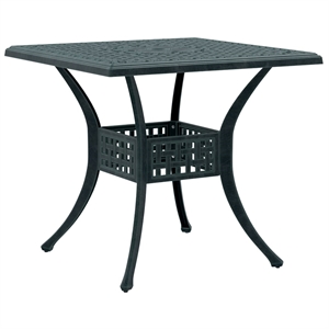 vidaXL Cast Aluminum Medium Garden Table in Green