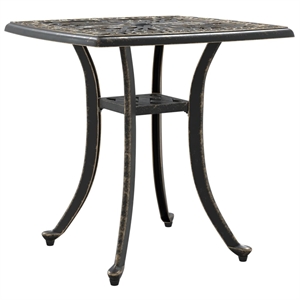 vidaXL Cast Aluminum Garden Table in Bronze