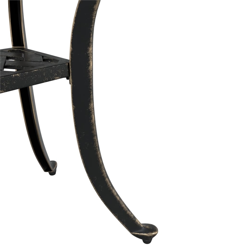 vidaXL Cast Aluminum Garden Table in Bronze