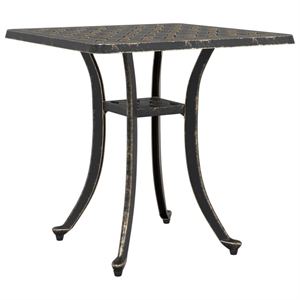 vidaXL Cast Aluminum Garden Dining Table in Bronze