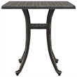 vidaXL Cast Aluminum Garden Dining Table in Bronze