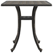 vidaXL Cast Aluminum Garden Dining Table in Bronze