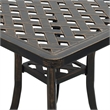 vidaXL Cast Aluminum Garden Dining Table in Bronze