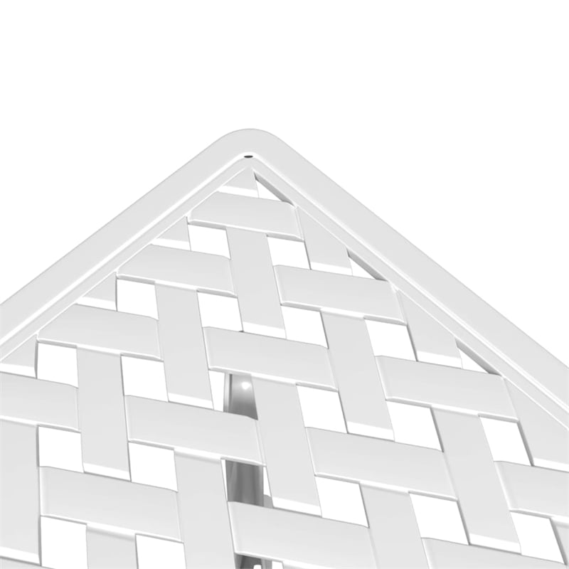 vidaXL Cast Aluminum Garden Dining Table in White