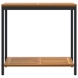 vidaXL Outdoor Table in Natural/Brown/Black