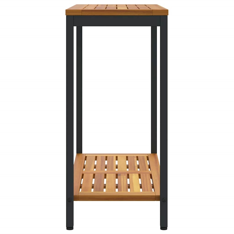 vidaXL Outdoor Table in Natural/Brown/Black