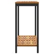 vidaXL Outdoor Table in Natural/Brown/Black