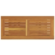 vidaXL Outdoor Table in Natural/Brown/Black