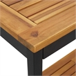 vidaXL Outdoor Table in Natural/Brown/Black