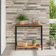 vidaXL Outdoor Table in Natural/Brown/Black