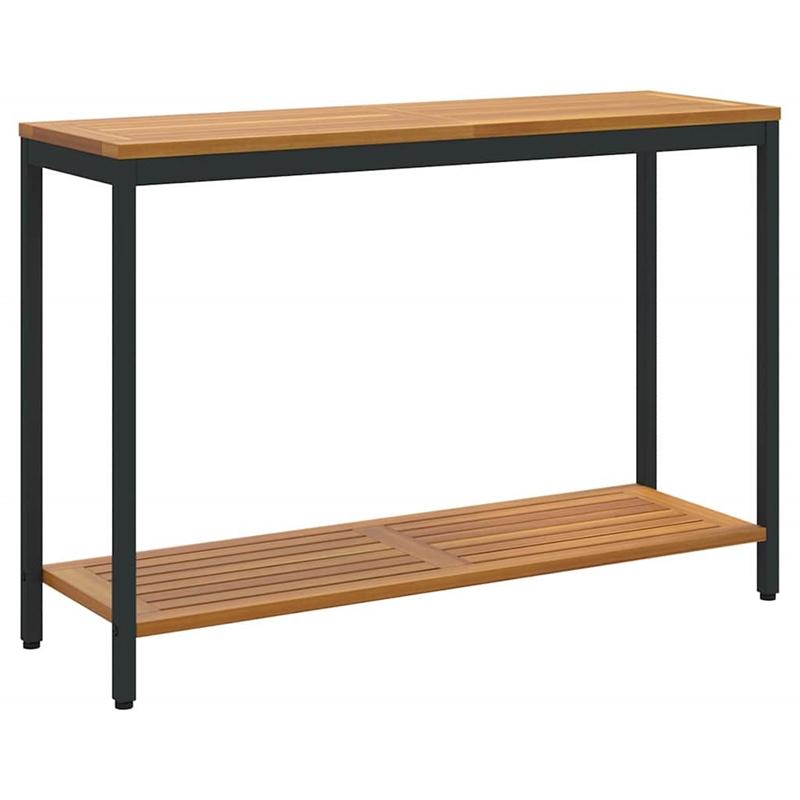 vidaXL Outdoor Table in Natural/Brown/Black