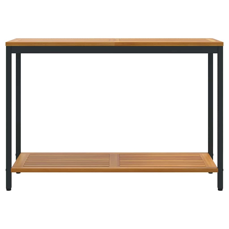 vidaXL Outdoor Table in Natural/Brown/Black