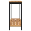 vidaXL Outdoor Table in Natural/Brown/Black