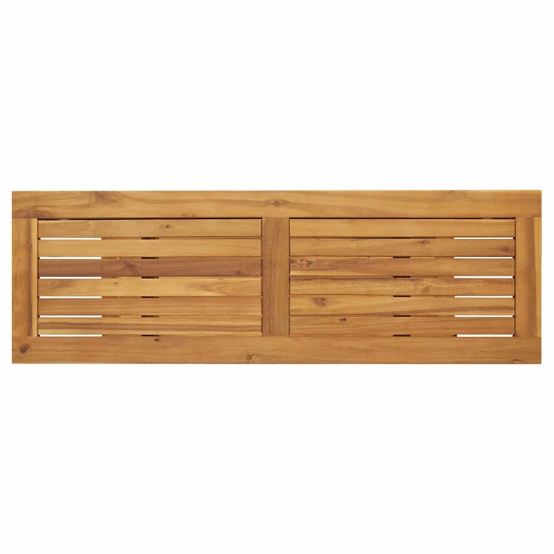 vidaXL Outdoor Table in Natural/Brown/Black