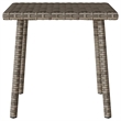 vidaXL PE Rattan Garden Coffee Table in Gray