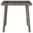 vidaXL PE Rattan Garden Coffee Table in Gray