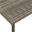 vidaXL PE Rattan Garden Coffee Table in Gray