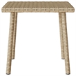 vidaXL Poly Rattan Garden Coffee Table in Beige