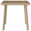 vidaXL Poly Rattan Garden Coffee Table in Beige