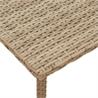 vidaXL Poly Rattan Garden Coffee Table in Beige