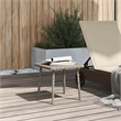 vidaXL PE Rattan Garden Coffee Table in Light Gray