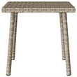 vidaXL PE Rattan Garden Coffee Table in Light Gray