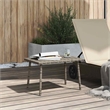 vidaXL PE Rattan Garden Coffee Table in Gray