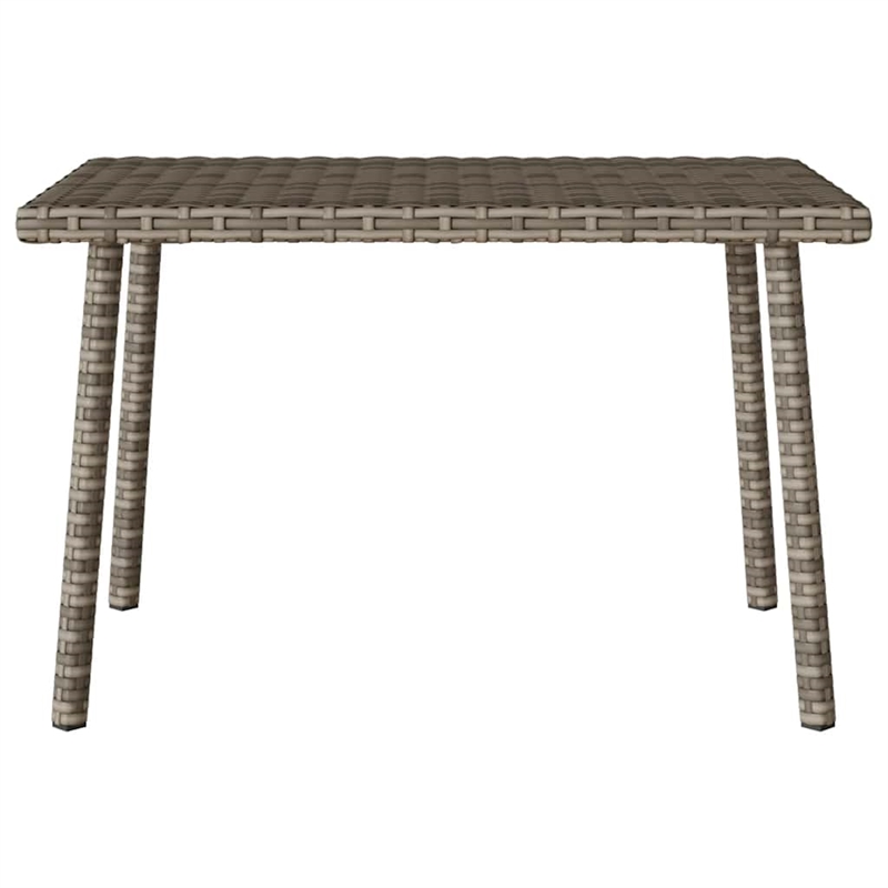 vidaXL PE Rattan Garden Coffee Table in Gray