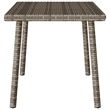 vidaXL PE Rattan Garden Coffee Table in Gray