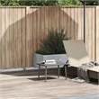 vidaXL PE Rattan Garden Coffee Table in Gray