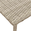 vidaXL PE Rattan Small Garden Coffee Table in Light Gray