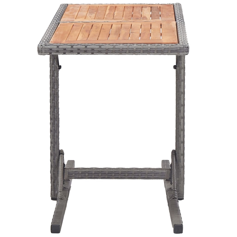 vidaXL Outdoor Table in Anthracite/Gray