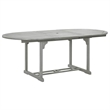 vidaXL Solid Acacia Wood Dining Table in Gray