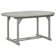 vidaXL Solid Acacia Wood Dining Table in Gray