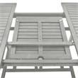 vidaXL Solid Acacia Wood Dining Table in Gray