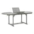 vidaXL Solid Acacia Wood Dining Table in Gray