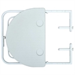 vidaXL Plastic Small Foldable Balcony Table in White