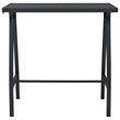 vidaXL Garden Bar Table in Black and Dark Gray