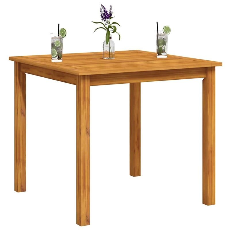vidaXL Durable Square Dining Table in Rustic