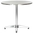 vidaXL Aluminum Garden Dining Table in Silver