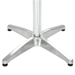 vidaXL Aluminum Garden Dining Table in Silver