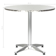 vidaXL Aluminum Garden Dining Table in Silver