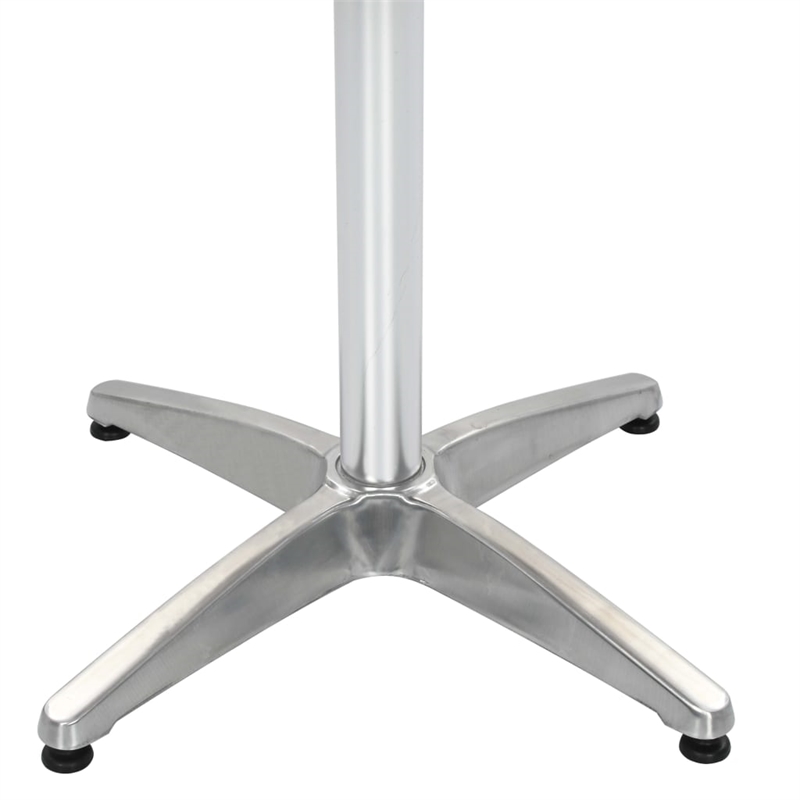 vidaXL Aluminum Patio Dining Table in Silver