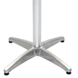 vidaXL Aluminum Patio Dining Table in Silver
