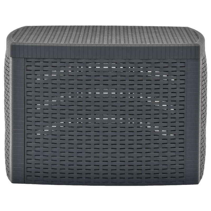 vidaXL Polypropylene Outdoor Table in Anthracite/Gray