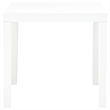 vidaXL Plastic Garden Dining Table in White