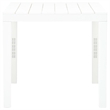 vidaXL Plastic Garden Dining Table in White