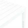 vidaXL Plastic Garden Dining Table in White