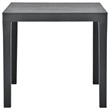 vidaXL Plastic Garden Dining Table in Anthracite/Gray